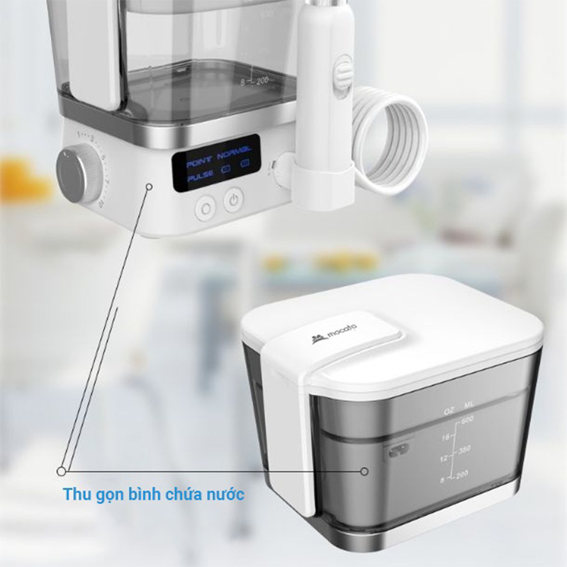 Đánh Giá Chi Tiết Máy Tăm Nước Mocato M810: Sự Lựa Chọn Ưu Việt Cho Sức Khỏe Răng Miệng 2 Máy tăm nước Mucato M810 có thiết kế thông minh