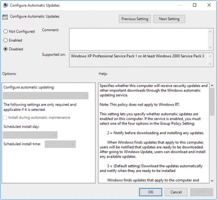 Hướng Dẫn Tắt Cập Nhật Windows 10 Một Cách Hiệu Quả 3 Tắt Update Win 10 bằng Group Policy Editor