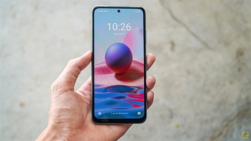 Màn hình AMOLED siêu mượt Màn hình AMOLED trên Xiaomi Redmi Note 10