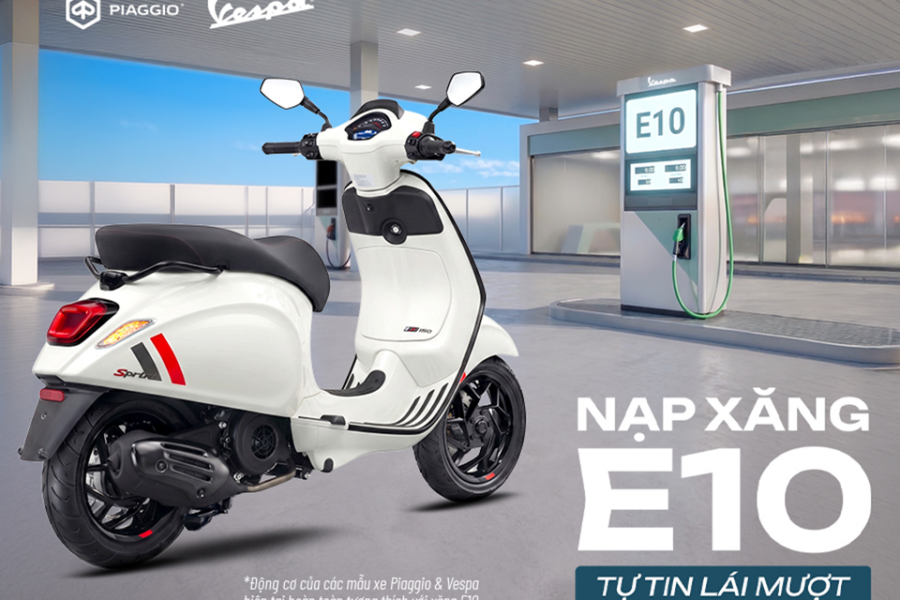 Động Cơ Piaggio: Sự Thích Nghi Với Nhiên Liệu E10 Tại Việt Nam