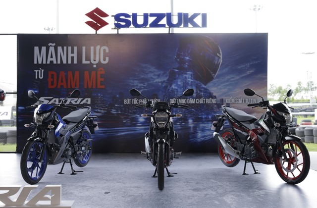 Suzuki Giới Thiệu Mẫu Xe Côn Tay Mới Satria Tại Việt Nam: Thiết Kế Độc Đáo, An Toàn Hơn