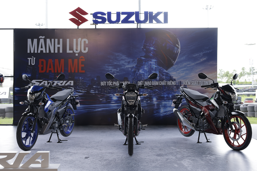 Suzuki Giới Thiệu Mẫu Xe Côn Tay Mới Satria Tại Việt Nam: Thiết Kế Độc Đáo, An Toàn Hơn
