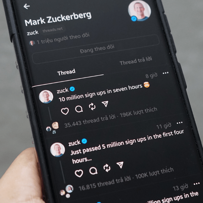 Meta cũng sở hữu và vận hành Facebook và Instagram