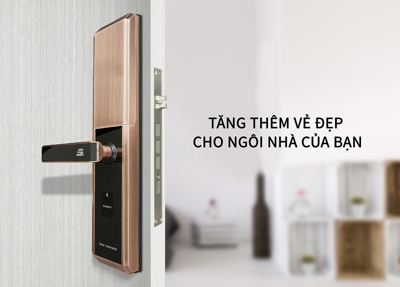 Khóa cửa vân tay giúp ngôi nhà của bạn thêm sang trọng, hiện đại