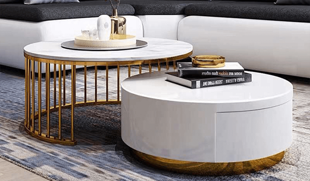 Bàn sofa Mặt đá tự nhiên mang phong cách Châu Âu nhẵn bóng
