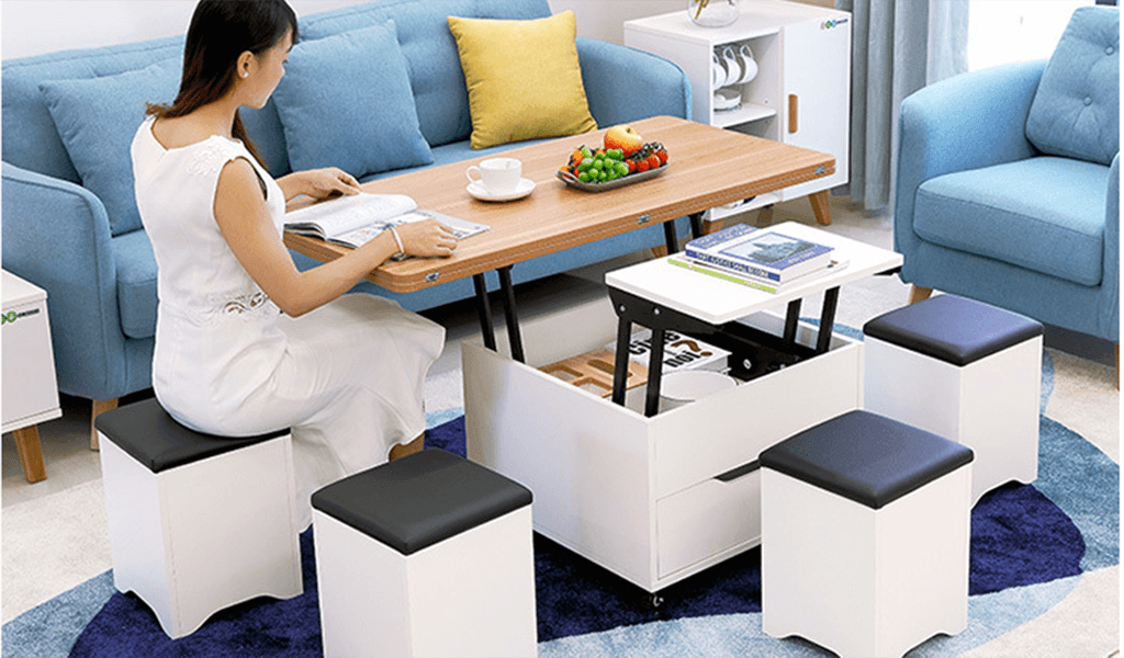 Bàn sofa gấp gọn thông minh