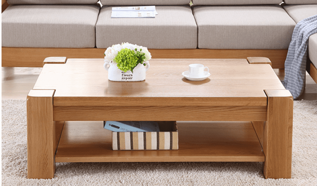 Mầu Bàn sofa gỗ khối vuông chắc chắn kiểu Châu Âu