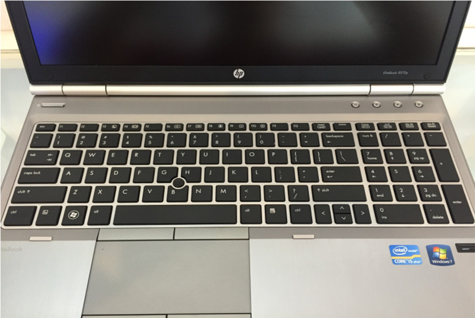 phim-8570p Bàn phím Hp 8570p có các nút bấm khá êm và thoải mái