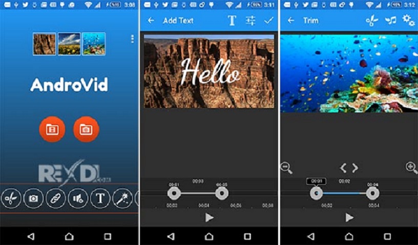 ung-dung-lam-video-tren-dien-thoai-2 Ứng dụng làm clip miễn phí trên Android - AndroVid - Video Editor